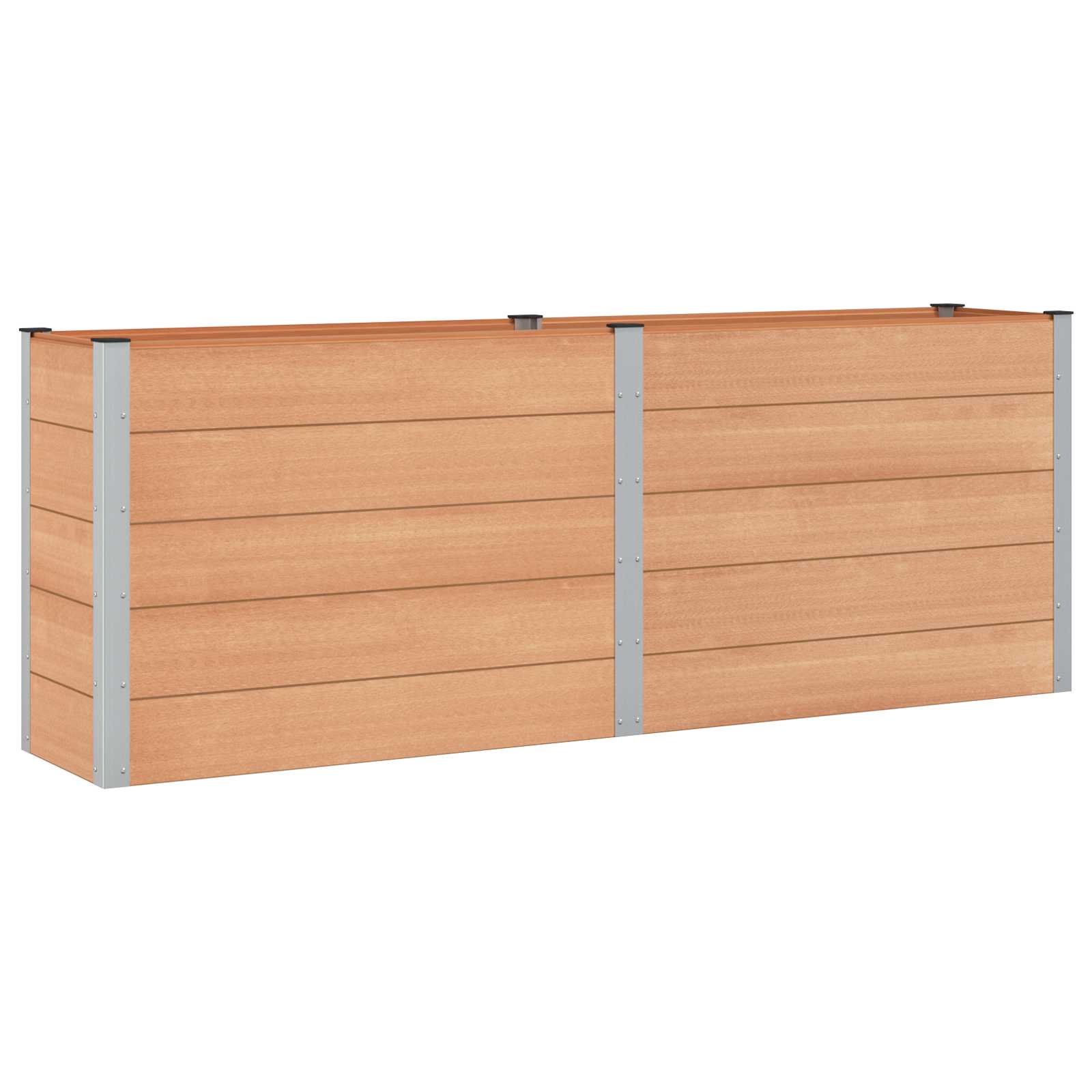 Υπερυψωμένη Ζαρντινιέρα Καφέ 250 x 50 x 91 εκ - Pakobazaar