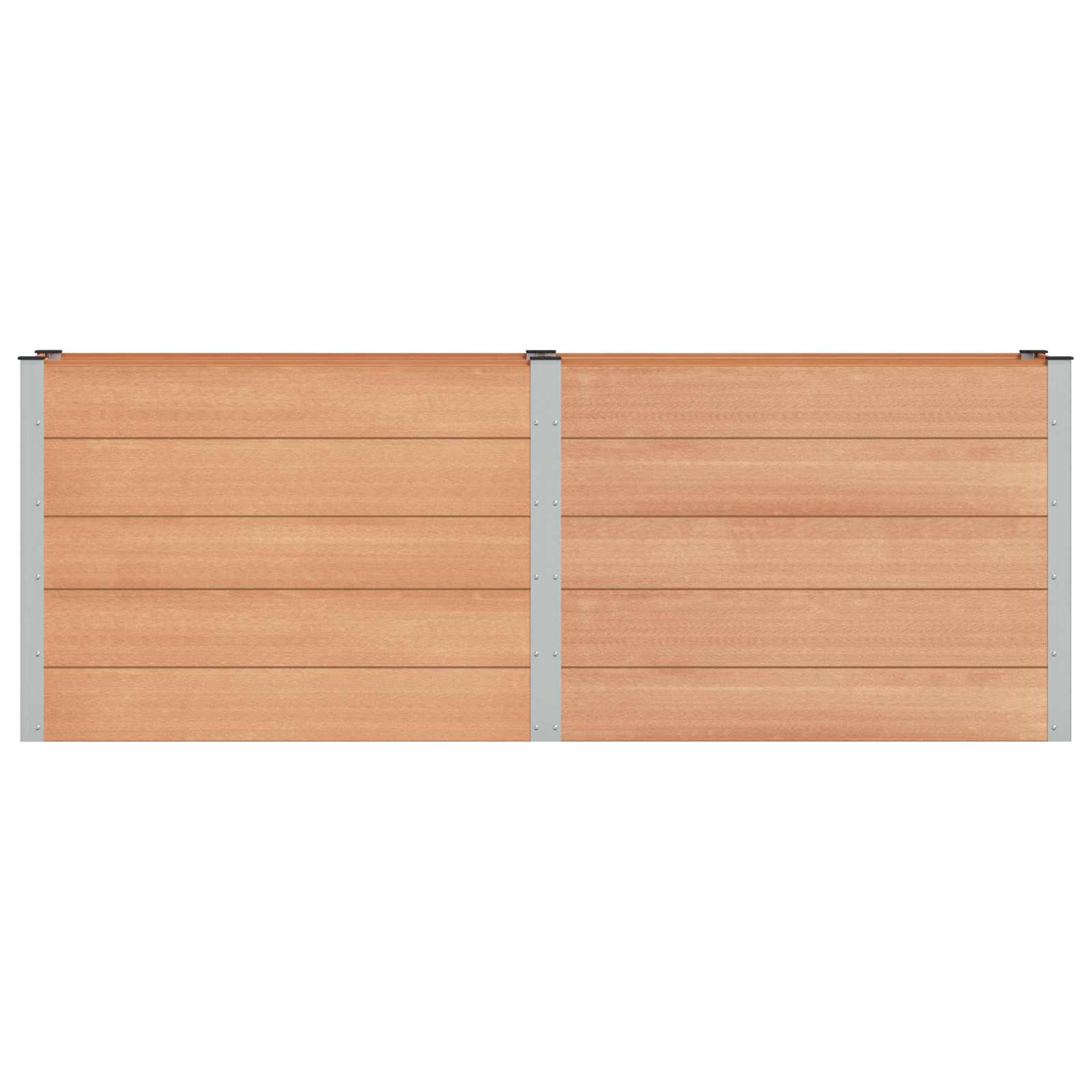 Υπερυψωμένη Ζαρντινιέρα Καφέ 250 x 50 x 91 εκ - Pakobazaar