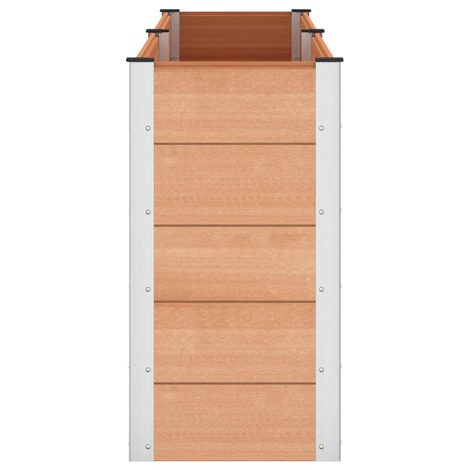 Υπερυψωμένη Ζαρντινιέρα Καφέ 250 x 50 x 91 εκ - Pakobazaar