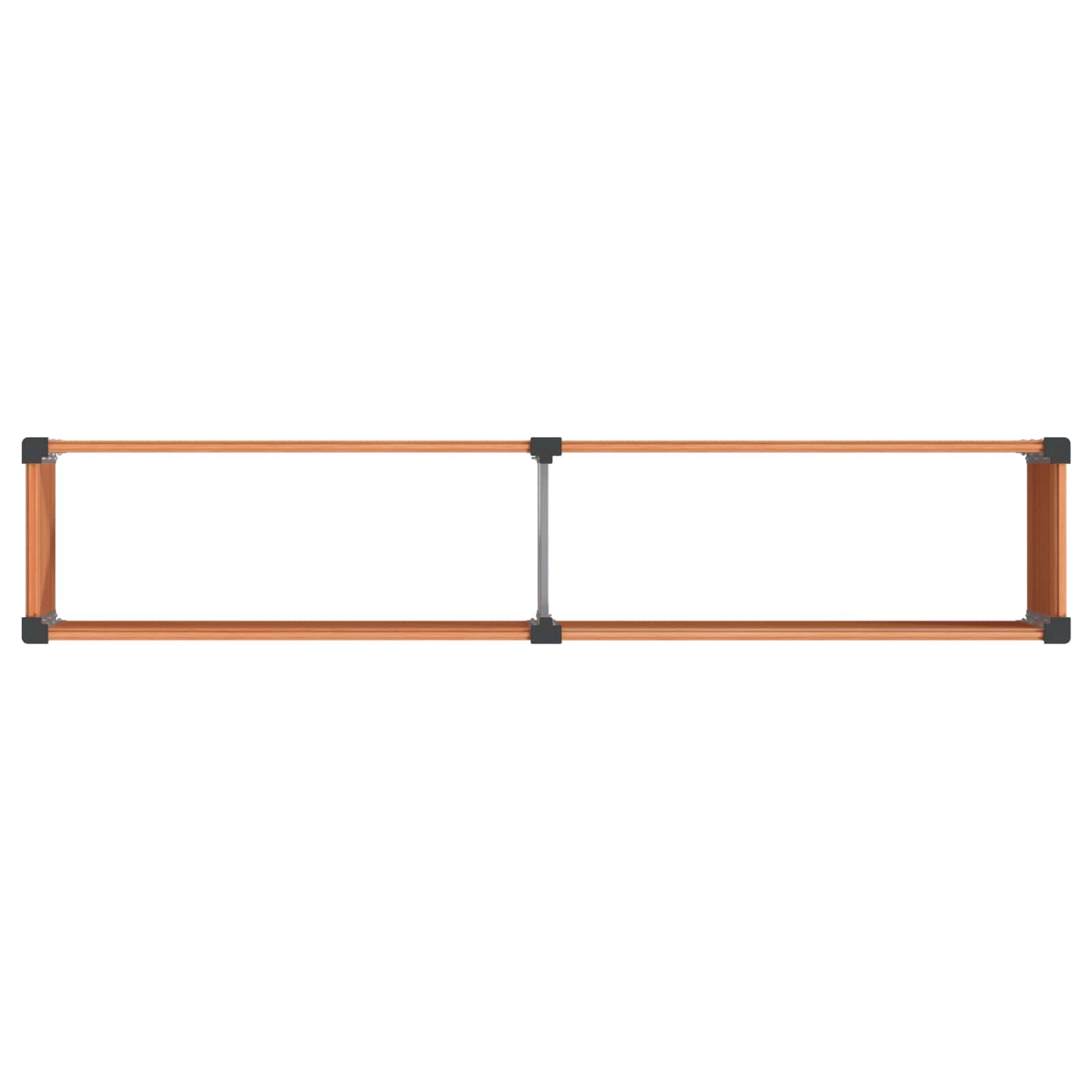 Υπερυψωμένη Ζαρντινιέρα Καφέ 250 x 50 x 91 εκ - Pakobazaar