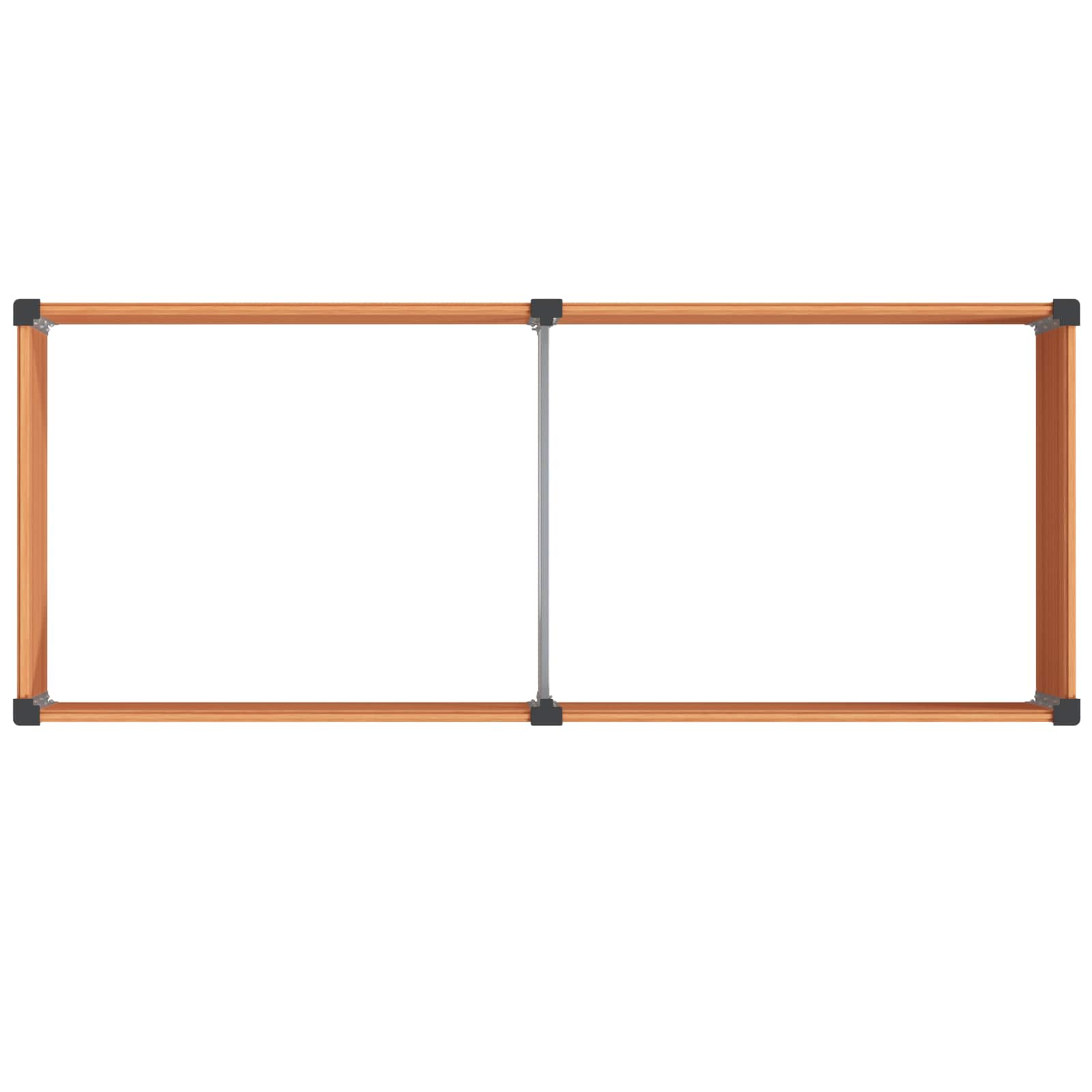 Υπερυψωμένη Ζαρντινιέρα Καφέ 250 x 100 x 54 cm - Pakobazaar