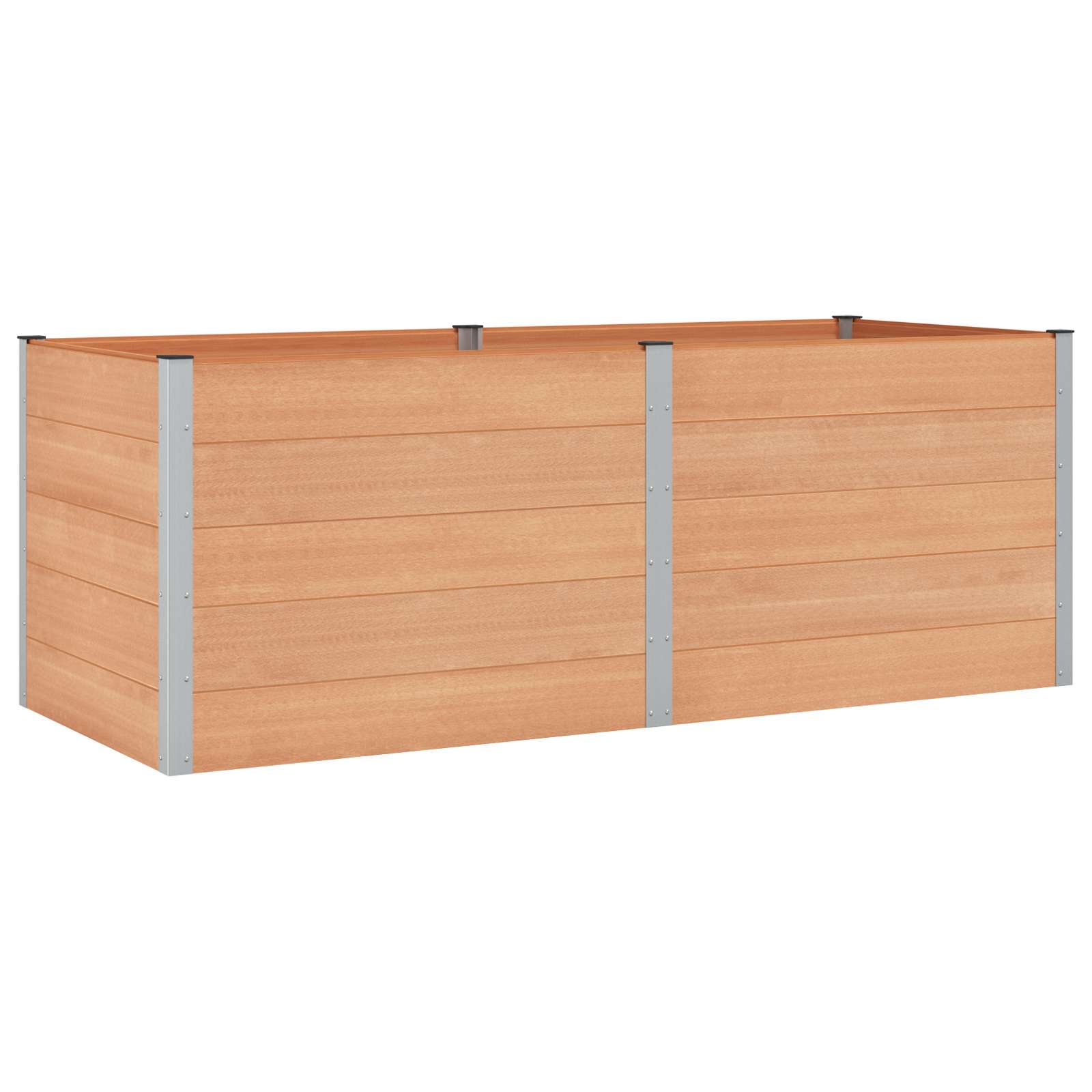 Υπερυψωμένη Ζαρντινιέρα Καφέ 250 x 100 x 91 cm - Pakobazaar