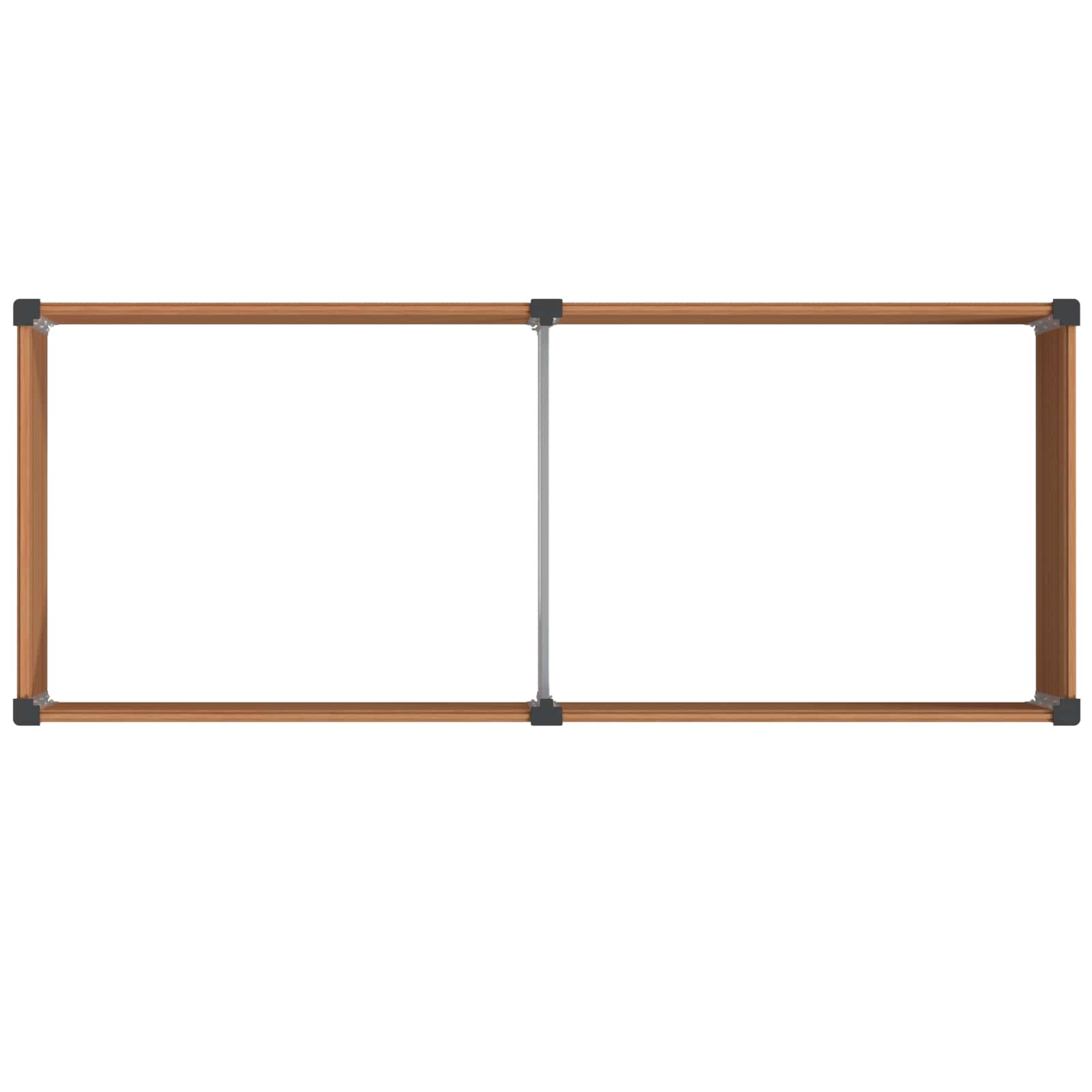 Υπερυψωμένη Ζαρντινιέρα Καφέ 250 x 100 x 91 cm - Pakobazaar