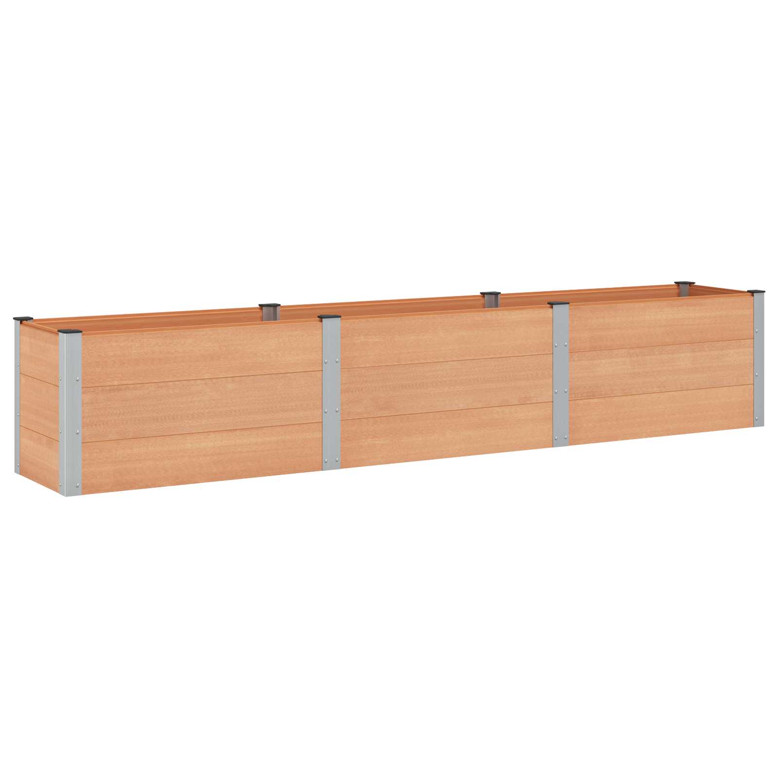 Υπερυψωμένη Ζαρντινιέρα Καφέ 300 x 50 x 54 cm - Pakobazaar