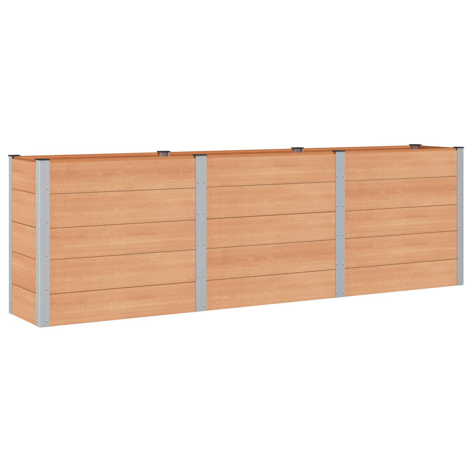 Υπερυψωμένη Ζαρντινιέρα Καφέ 300 x 50 x 91 cm - Pakobazaar
