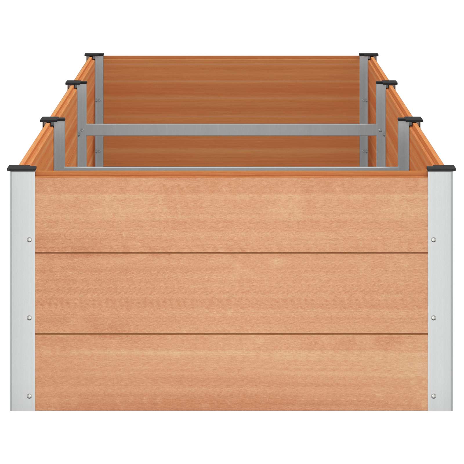 Υπερυψωμένη Ζαρντινιέρα Καφέ 300 x 100 x 54 cm - Pakobazaar