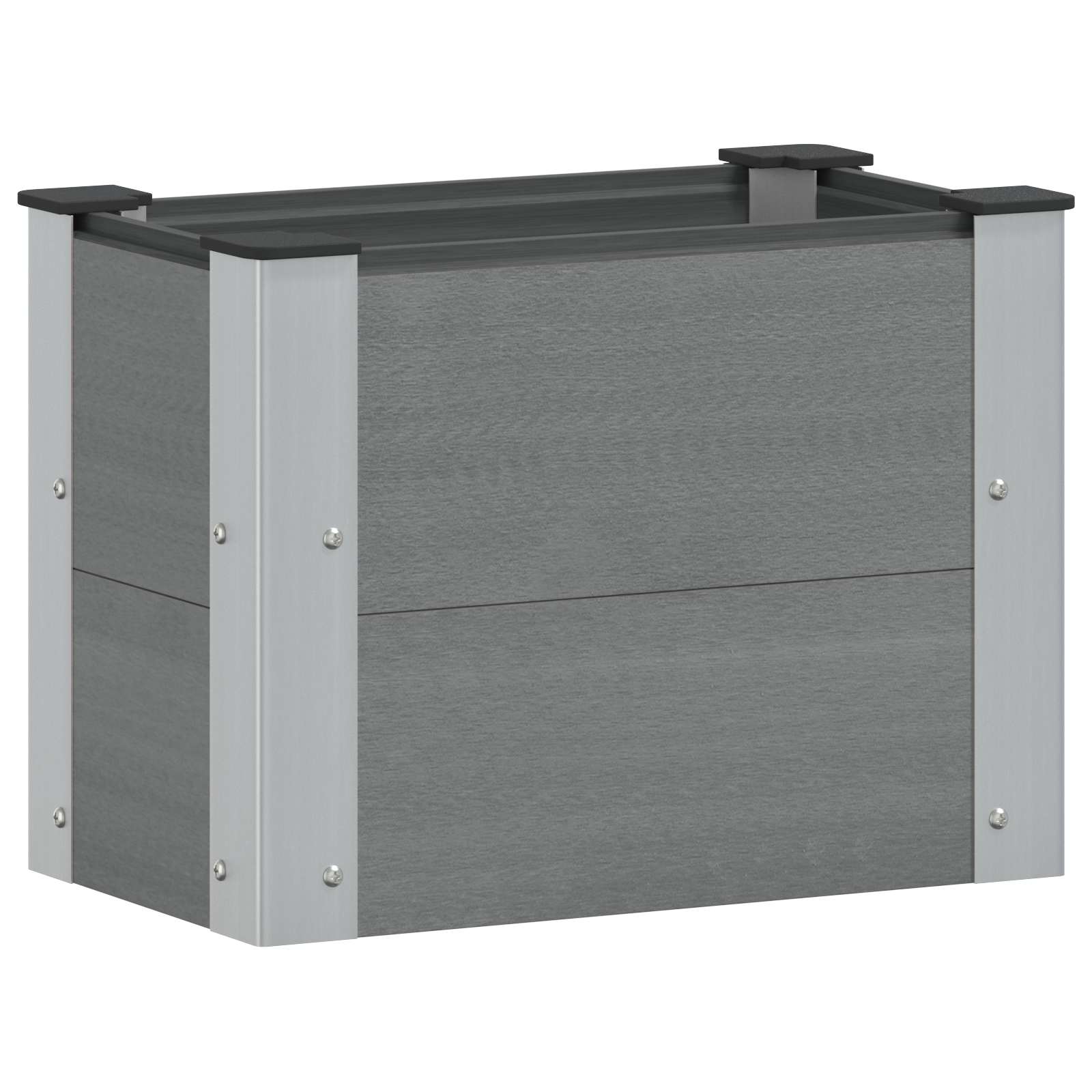 Υπερυψωμένη Ζαρντινιέρα Γκρι 50 x 30 x 36 εκ - Pakobazaar