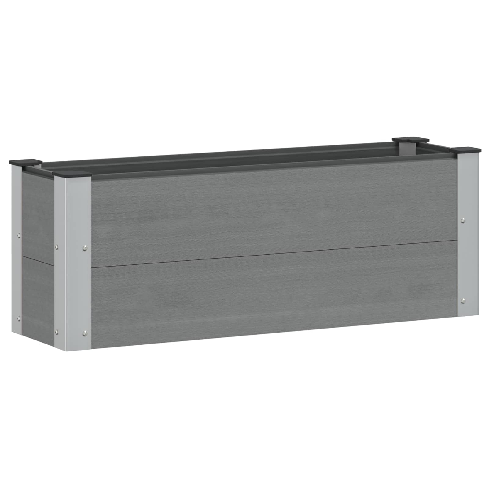 Υπερυψωμένη Ζαρντινιέρα Γκρι 100 x 30 x 36 εκ - Pakobazaar