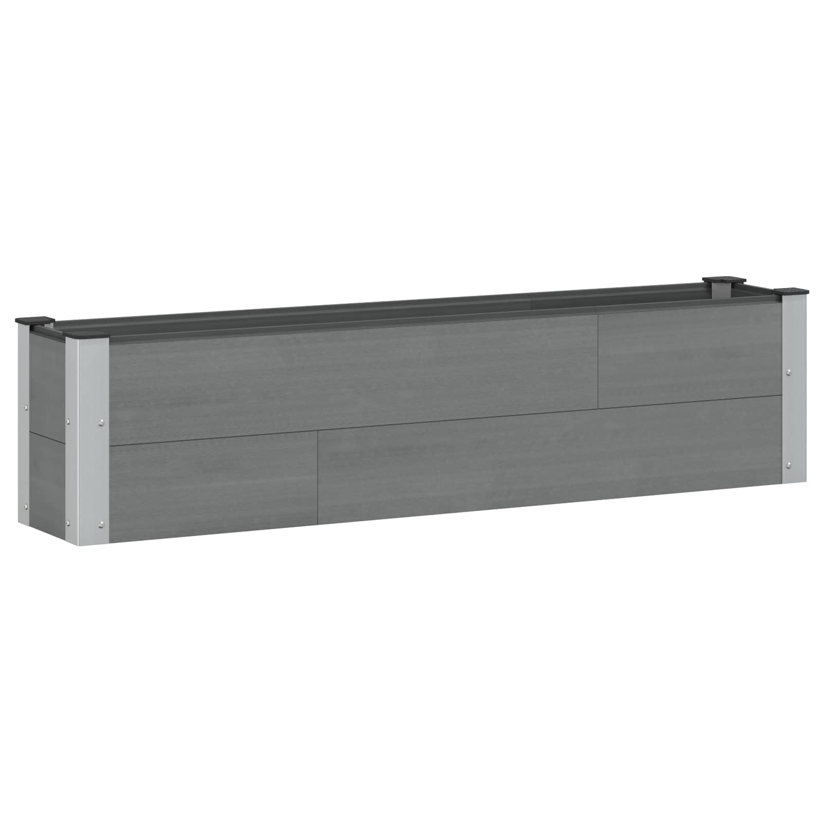Υπερυψωμένη Ζαρντινιέρα Γκρι 150 x 30 x 36 εκ - Pakobazaar