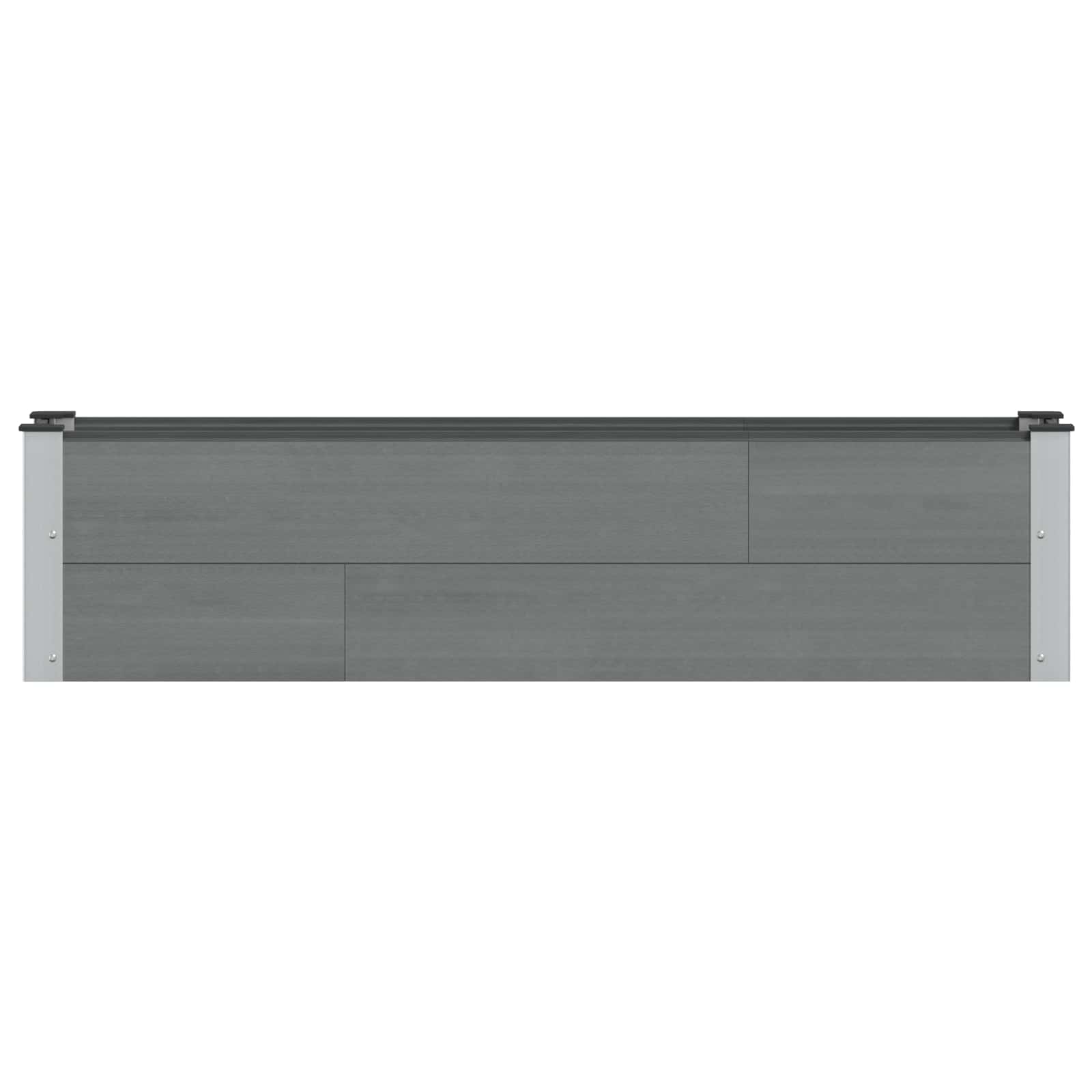 Υπερυψωμένη Ζαρντινιέρα Γκρι 150 x 30 x 36 εκ - Pakobazaar