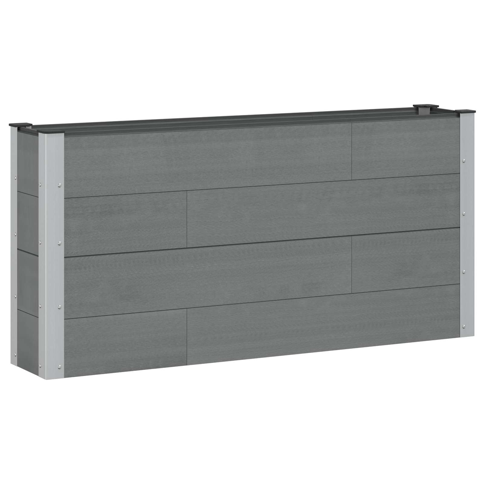 Υπερυψωμένη Ζαρντινιέρα Γκρι 150 x 30 x 72 εκ - Pakobazaar