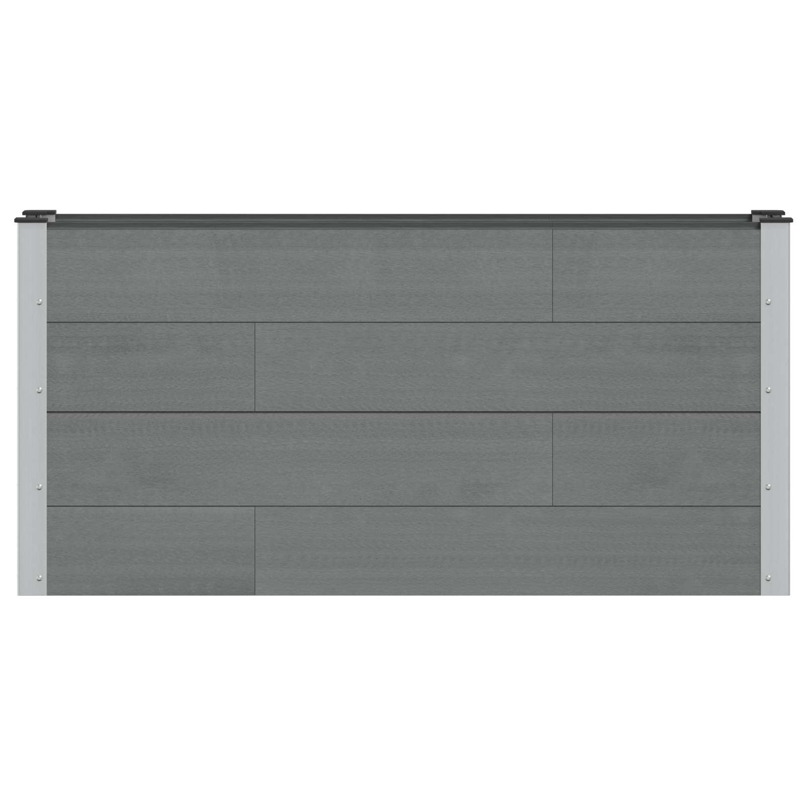 Υπερυψωμένη Ζαρντινιέρα Γκρι 150 x 30 x 72 εκ - Pakobazaar