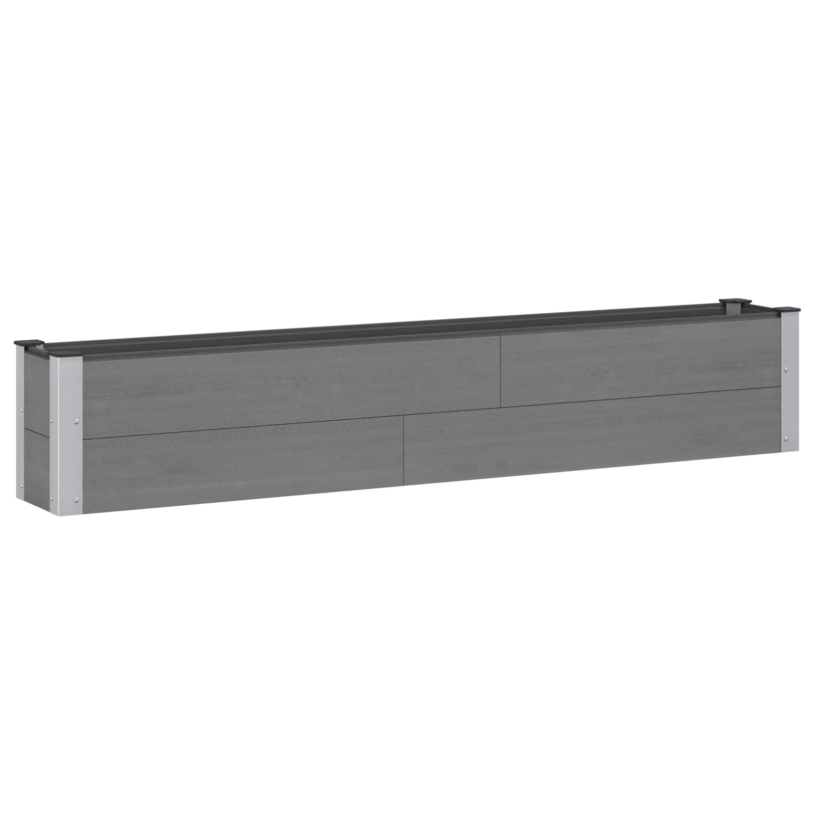 Υπερυψωμένη Ζαρντινιέρα Γκρι 200 x 30 x 36 εκ - Pakobazaar