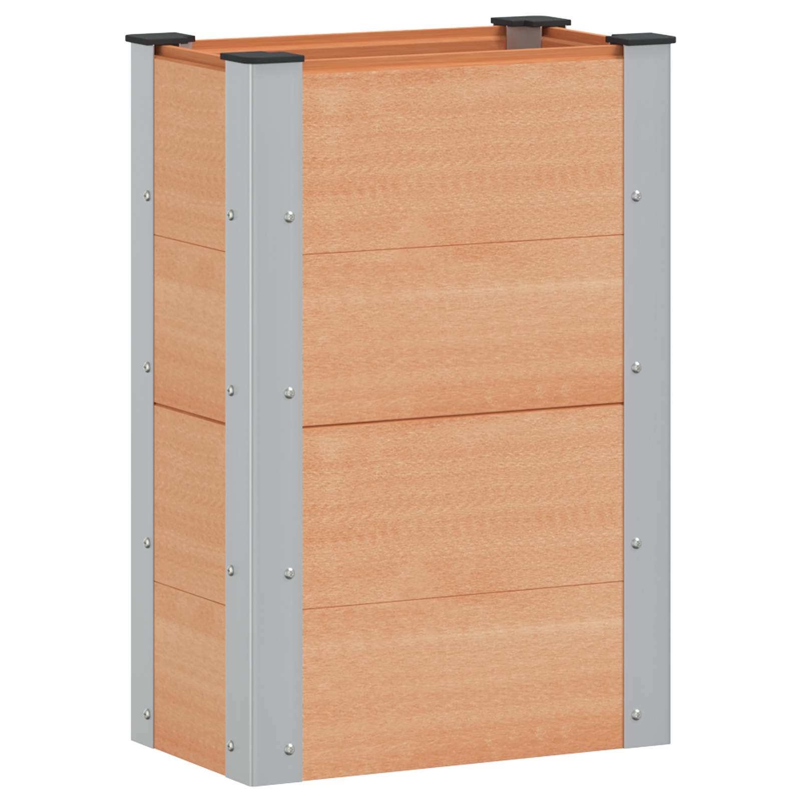 Υπερυψωμένη Ζαρντινιέρα Καφέ 50 x 30 x 72 εκ - Pakobazaar
