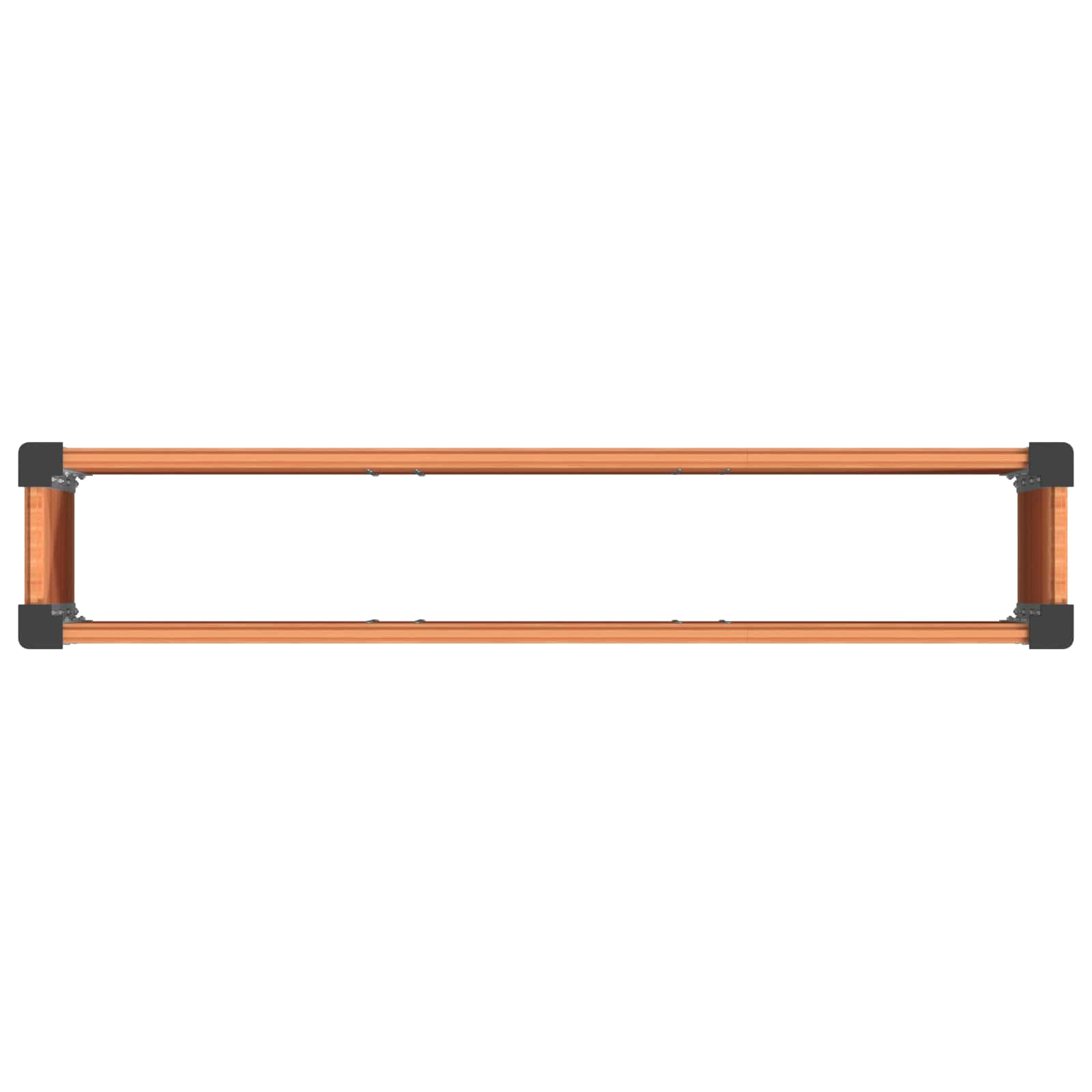 Υπερυψωμένη Ζαρντινιέρα Καφέ 150 x 30 x 72 εκ - Pakobazaar