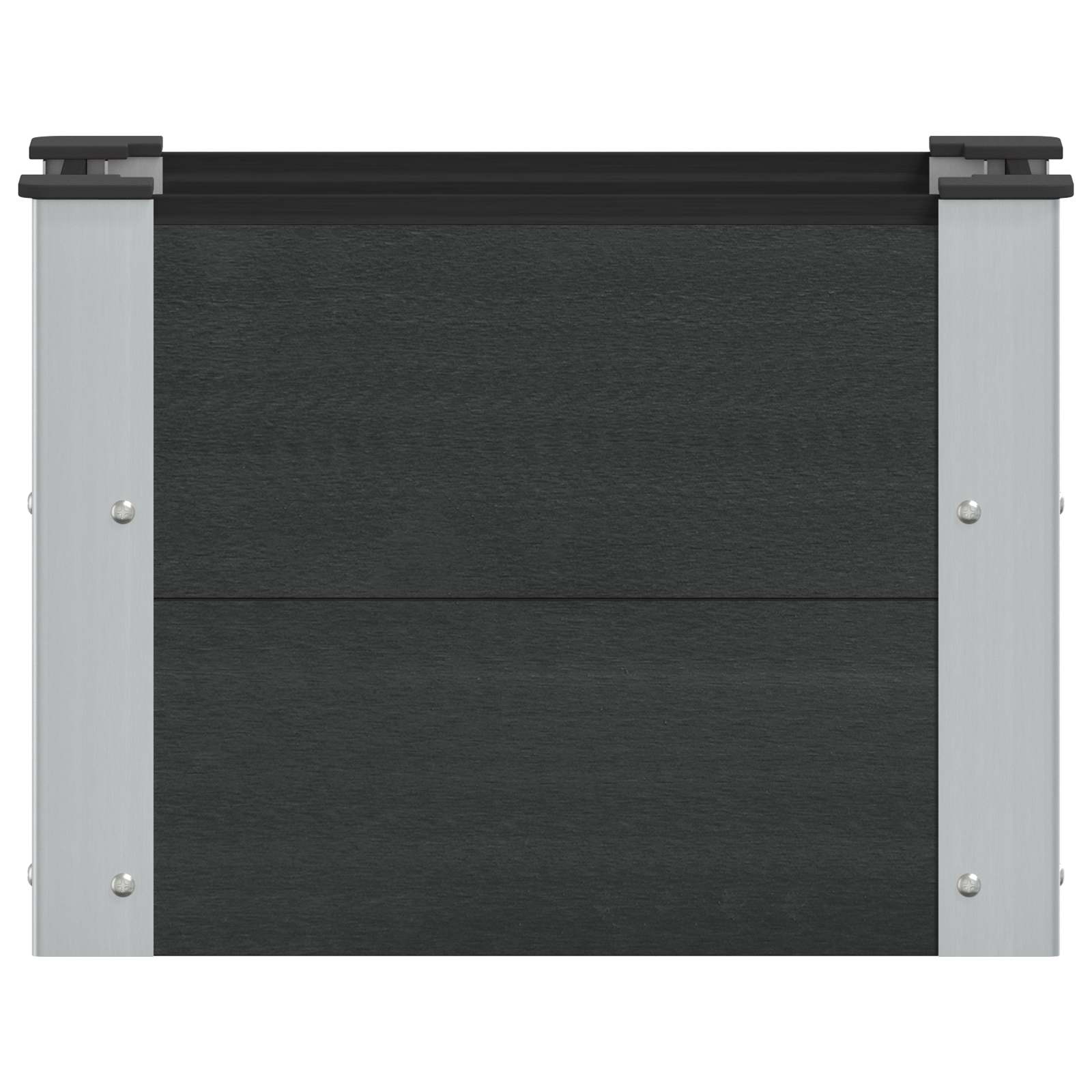 Υπερυψωμένη Ζαρντινιέρα Μαύρο 50 x 30 x 36 εκ - Pakobazaar