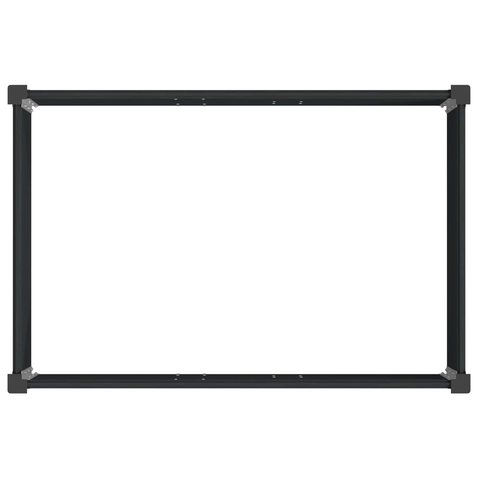 Υπερυψωμένη Ζαρντινιέρα Μαύρο 50 x 30 x 36 εκ - Pakobazaar