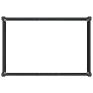 Υπερυψωμένη Ζαρντινιέρα Μαύρο 50 x 30 x 72 εκ - Pakobazaar