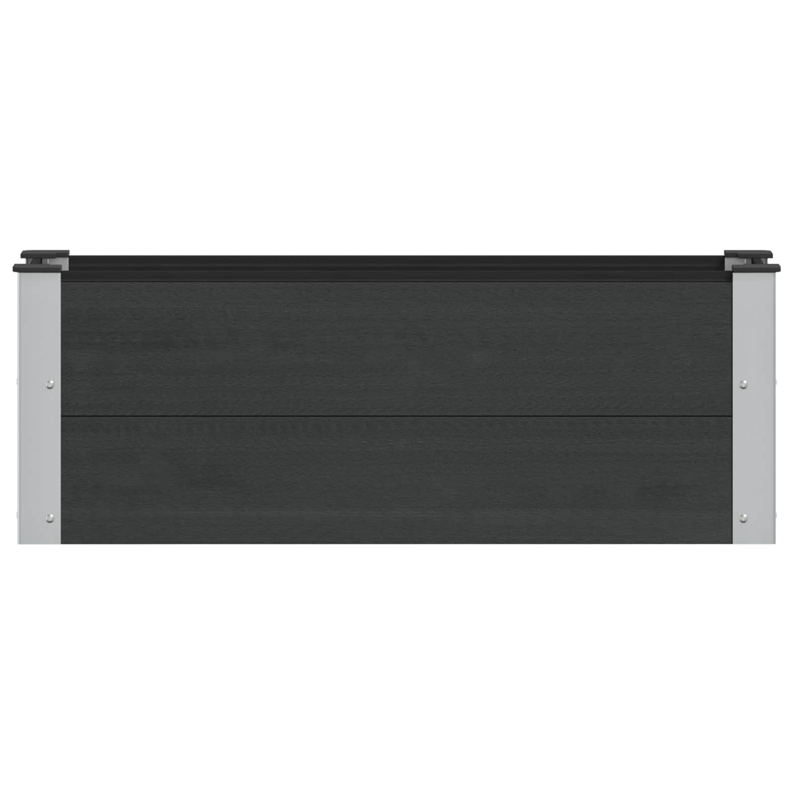 Υπερυψωμένη Ζαρντινιέρα Μαύρο 100 x 30 x 36 cm - Pakobazaar