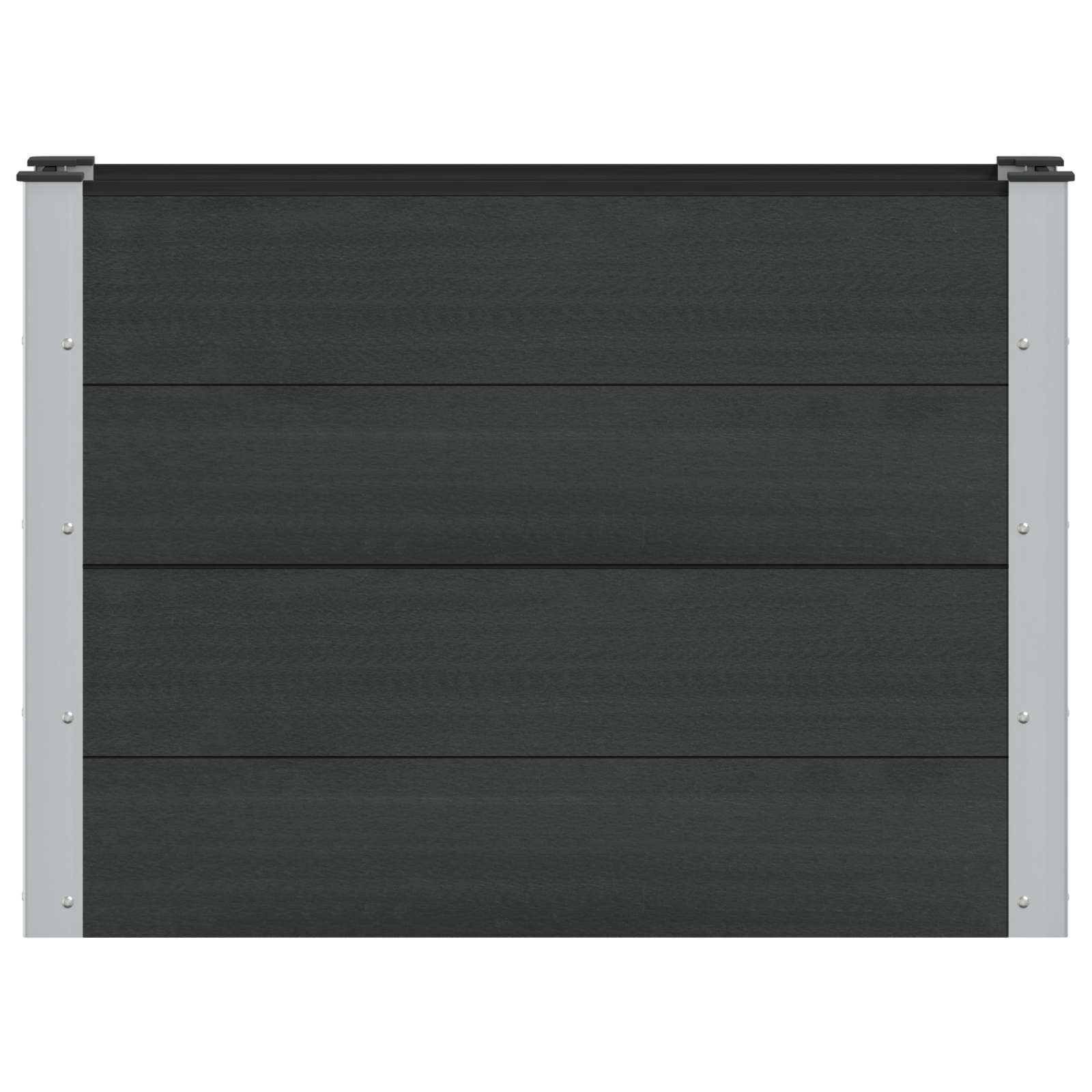 Υπερυψωμένη Ζαρντινιέρα Μαύρο 100 x 30 x 72 εκ - Pakobazaar