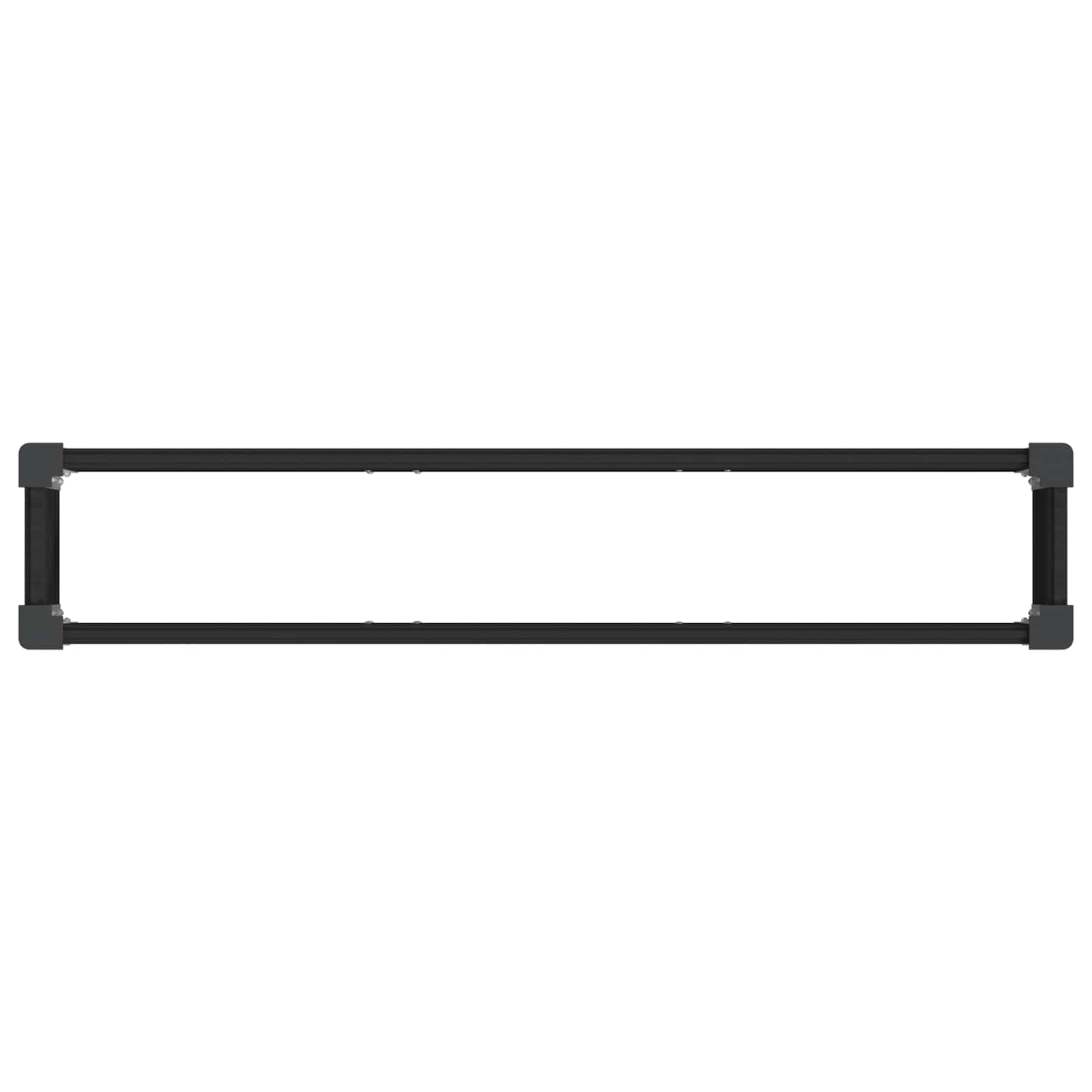 Υπερυψωμένη Ζαρντινιέρα Μαύρο 150 x 30 x 72 εκ - Pakobazaar