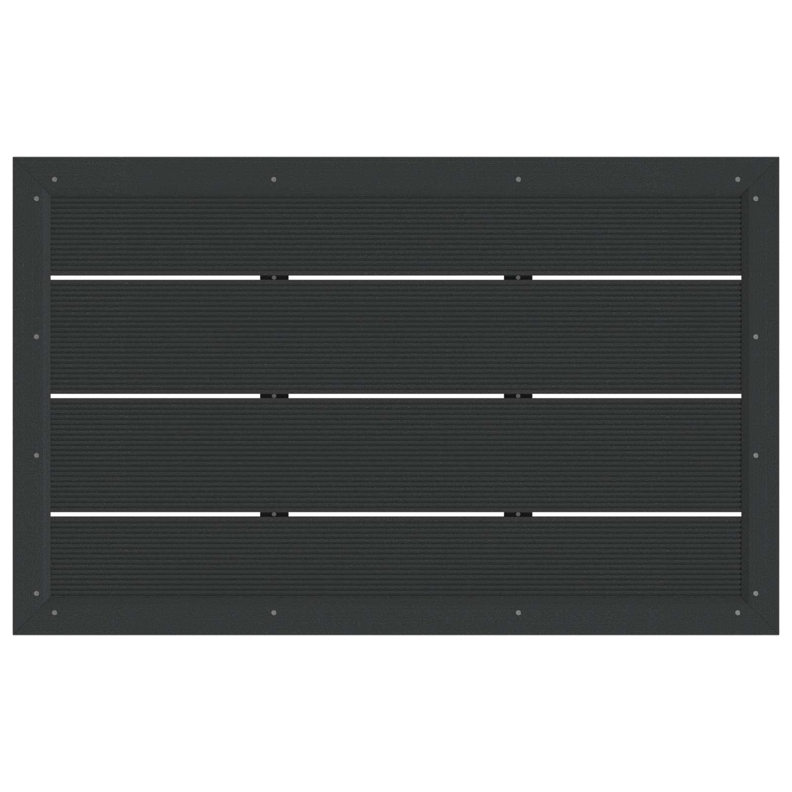 Πλάκα βάσης ντουζιέρας Μαύρο 101 x 63 x 5,5 εκ. WPC - Pakobazaar