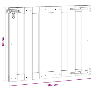Πύλη Κήπου 100 x 80 cm WPC και Αλουμίνιο Καφέ - Pakobazaar