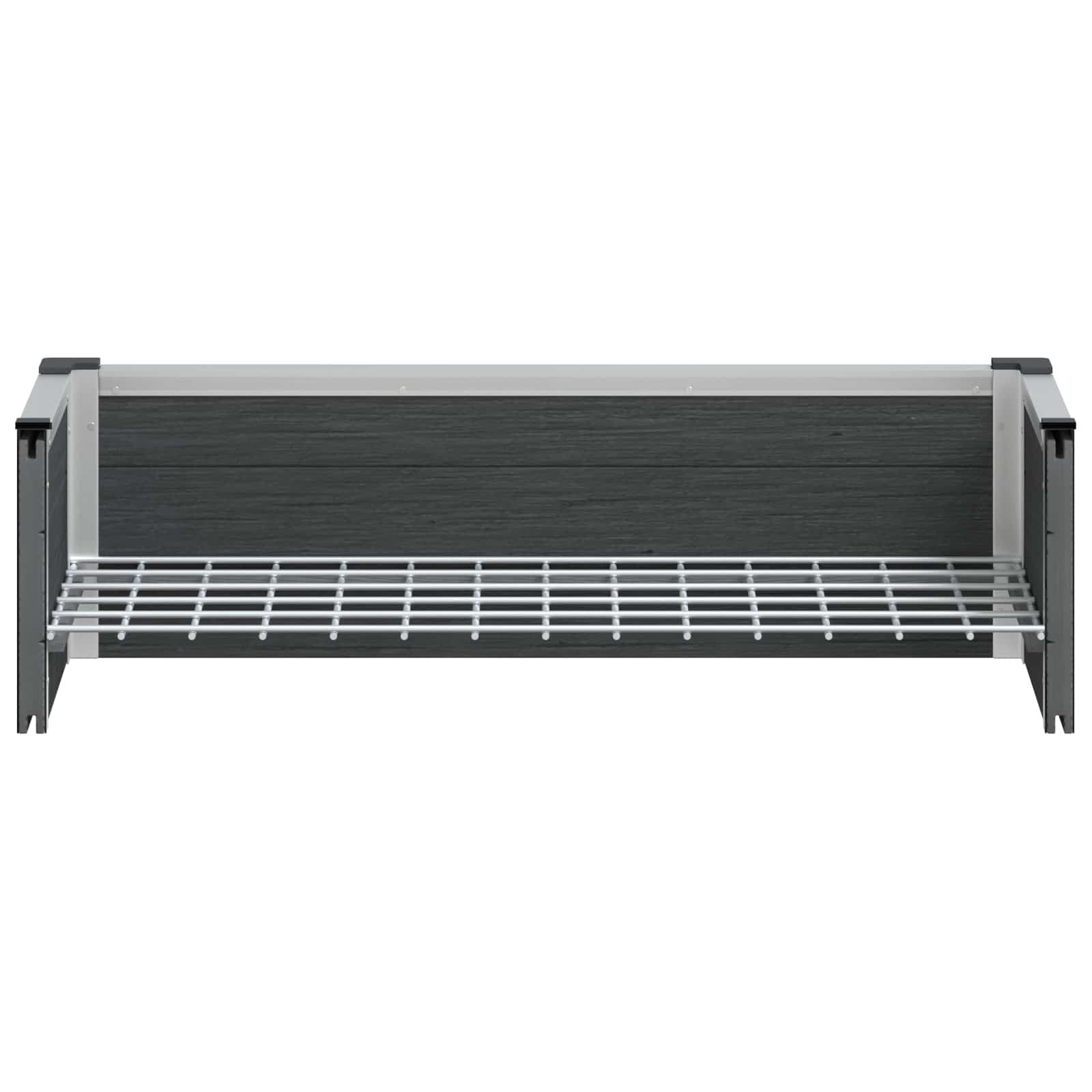 Υπερυψωμένη Ζαρντινιέρα Γκρι 75 x 30 x 22 εκ WPC και Αλουμίνιο - Pakobazaar