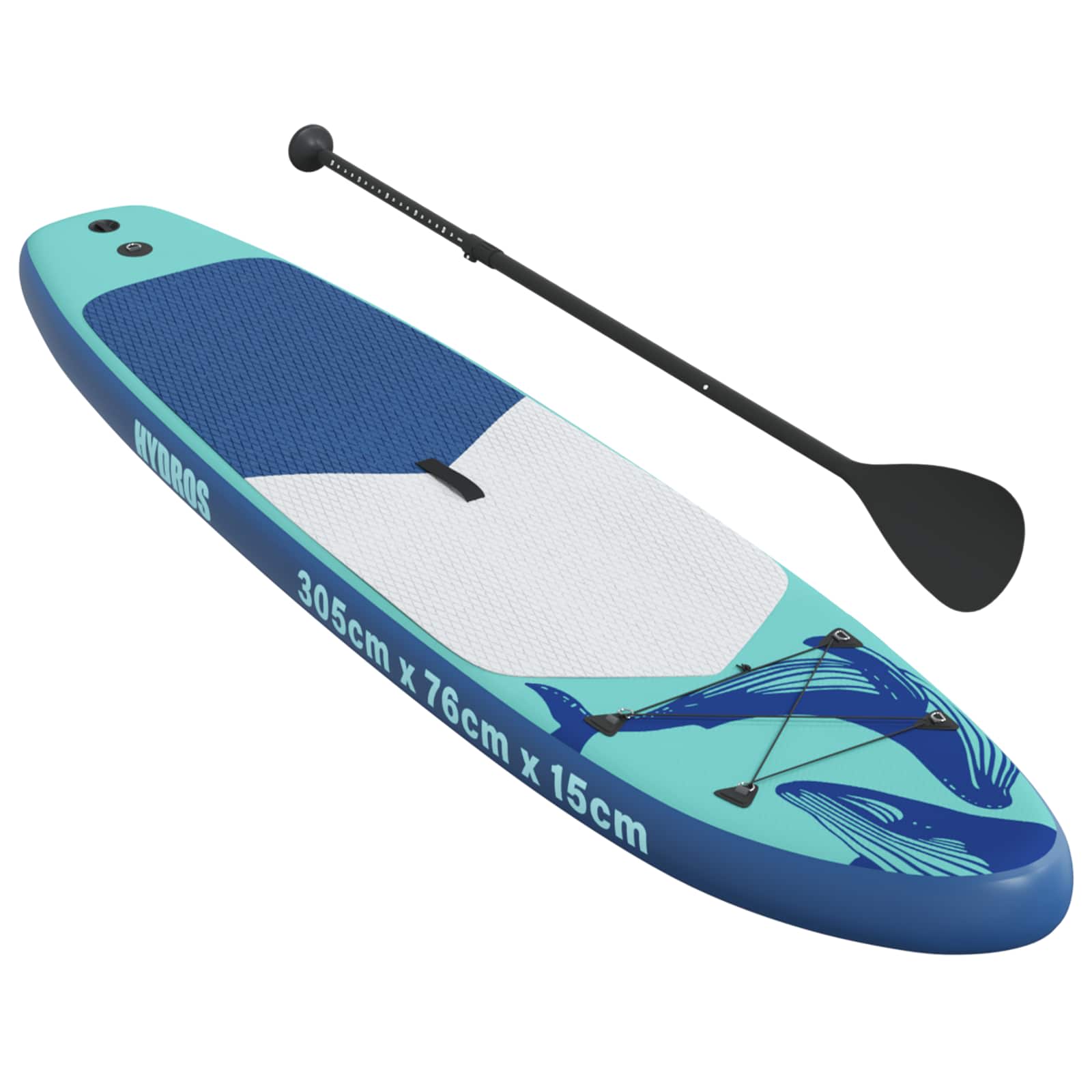 Φουσκωτή σανίδα SUP HYDROS 305 x 76 x 15 cm Τιρκουάζ για - Pakobazaar