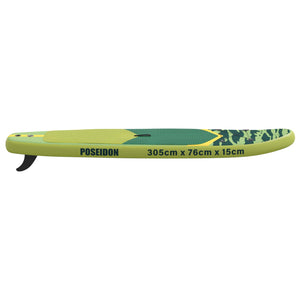 Φουσκωτή σανίδα Στάθμευσης POSEIDON 305 x 76 x 15 cm Πράσινο - Pakobazaar