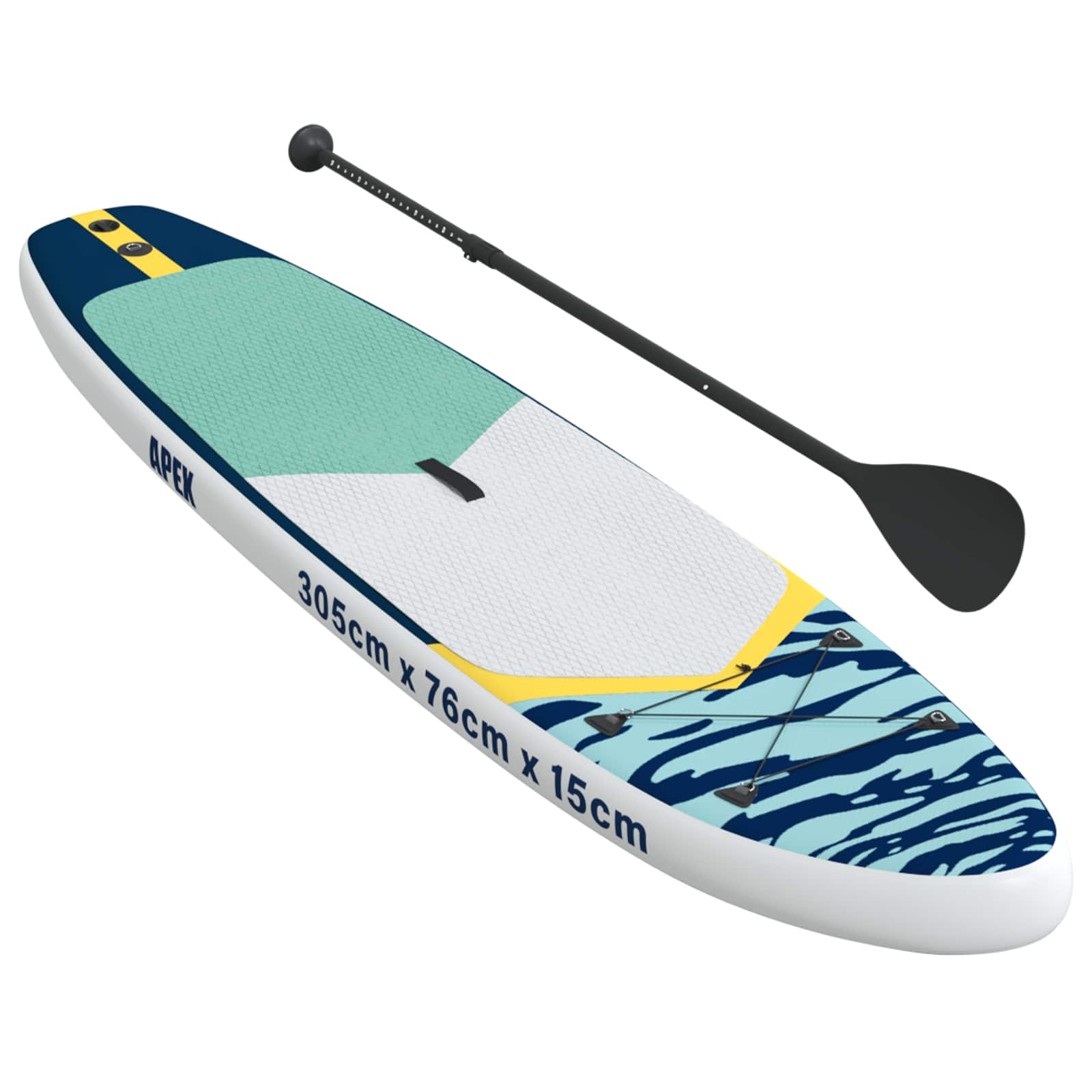 Φουσκωτή σανίδα SUP APEX 305 x 76 x 15 cm Μπλε για - Pakobazaar