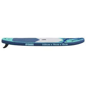 Φουσκωτή σανίδα SUP HYDROS 335 x 76 x 15 εκ. Τιρκουάζ για - Pakobazaar