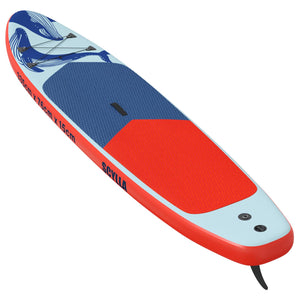 Φουσκωτή σανίδα για paddle board SCYLLA 335 x 76 x 15 εκ. Μπλε - Pakobazaar