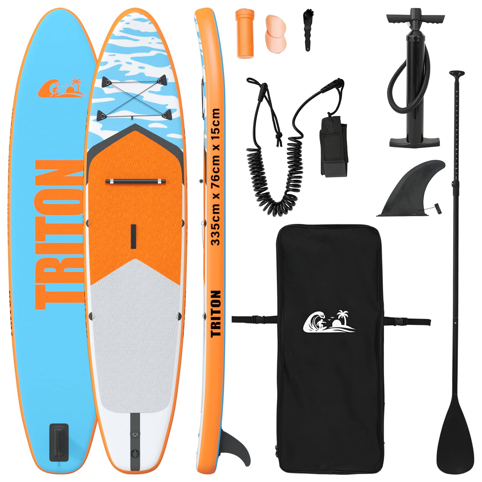 Φουσκωτή σανίδα SUP TRITON 335 x 76 x 15 εκ. Μπλε για - Pakobazaar