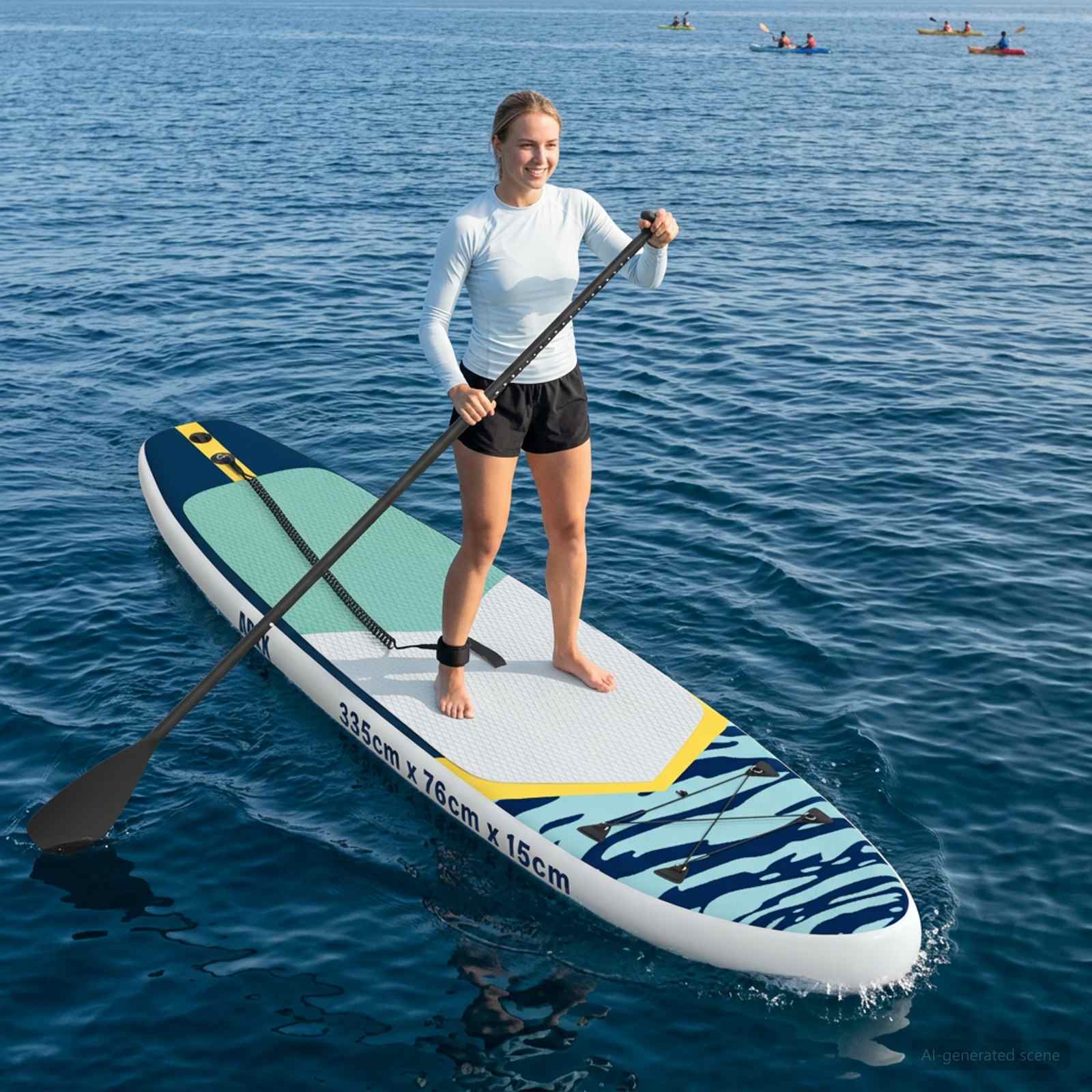 Φουσκωτή σανίδα SUP APEX 335 x 76 x 15 εκ. Μπλε για - Pakobazaar
