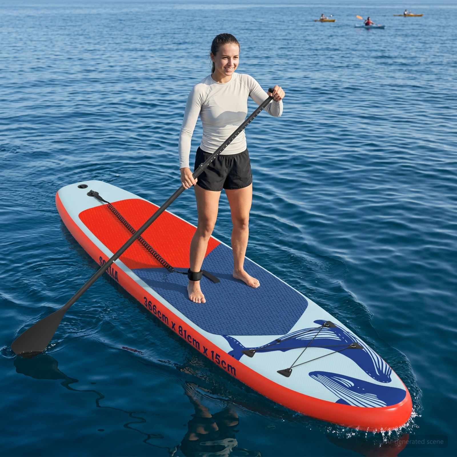 Φουσκωτή σανίδα SUP SCYLLA 366 x 81 x 15 εκ Μπλε για - Pakobazaar