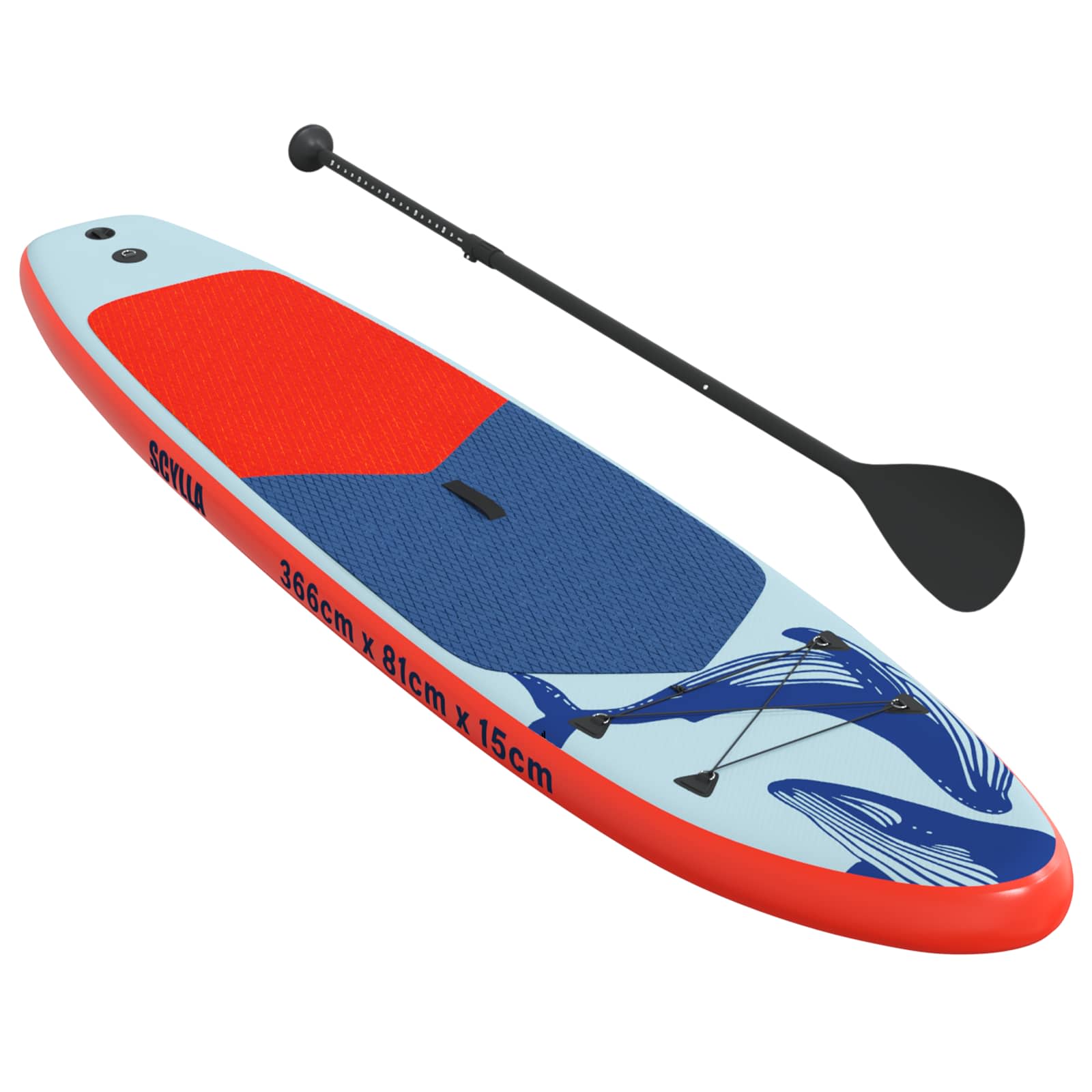 Φουσκωτή σανίδα SUP SCYLLA 366 x 81 x 15 εκ Μπλε για - Pakobazaar