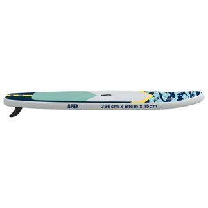 Φουσκωτή σανίδα Stand Up Paddle APEX 366 x 81 x 15 εκ Μπλε για - Pakobazaar