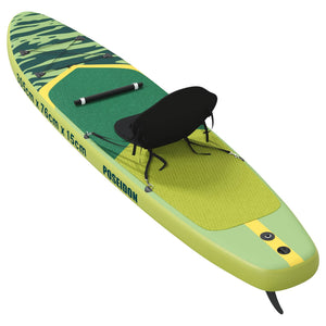 SUP Board με κάθισμα 2 σε 1 POSEIDON 305 x 76 x 15 cm Πράσινο - Pakobazaar