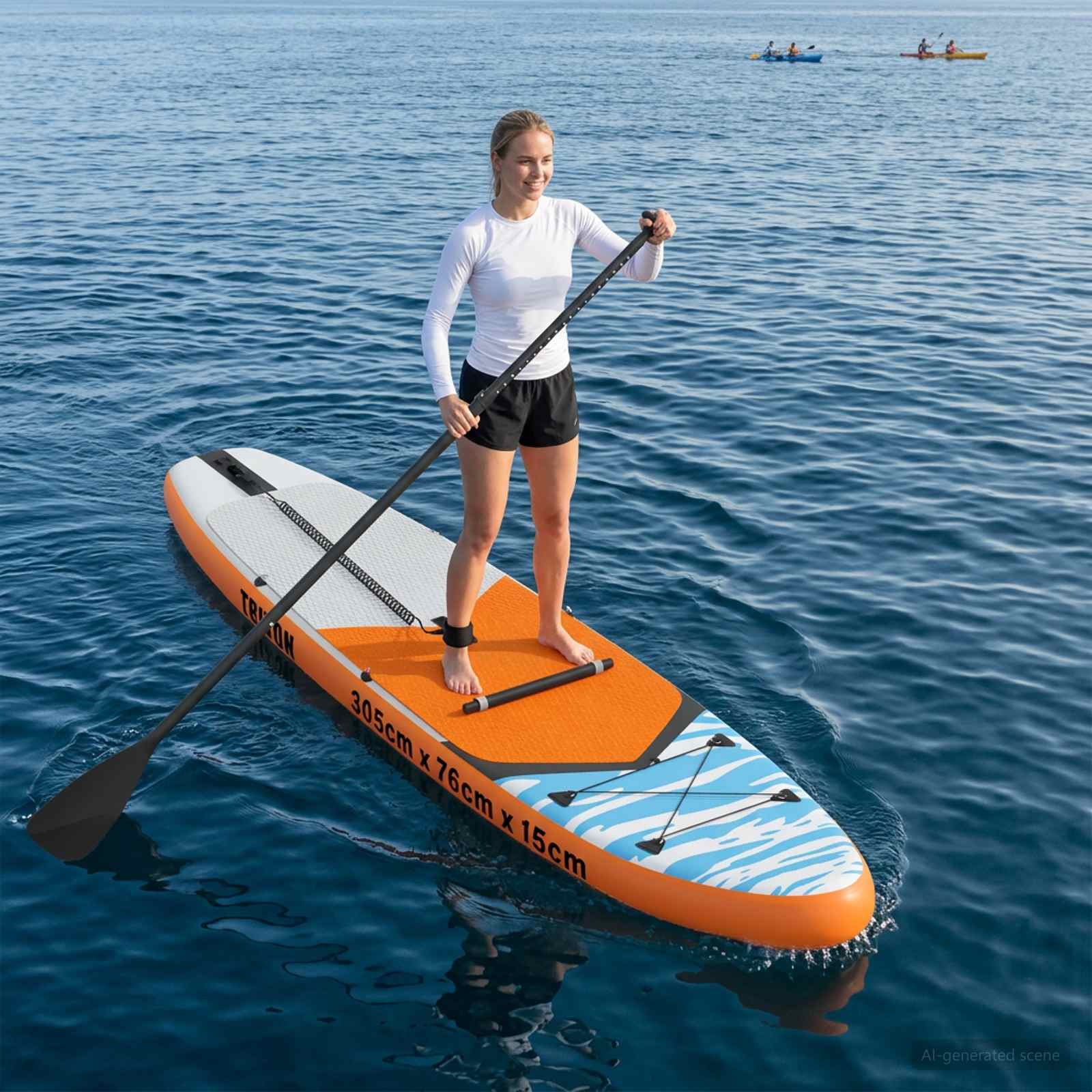 SUP Board με κάθισμα 2 σε 1 TRITON 305 x 76 x 15 cm Μπλε για