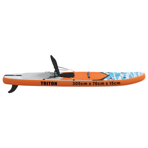 SUP Board με κάθισμα 2 σε 1 TRITON 305 x 76 x 15 cm Μπλε για - Pakobazaar