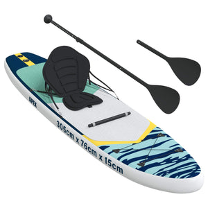 SUP Board με κάθισμα 2 σε 1 APEX 305 x 76 x 15 cm Μπλε για - Pakobazaar