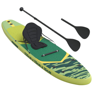 SUP Board με κάθισμα 2 σε 1 POSEIDON 335 x 76 x 15 εκ. Πράσινο - Pakobazaar