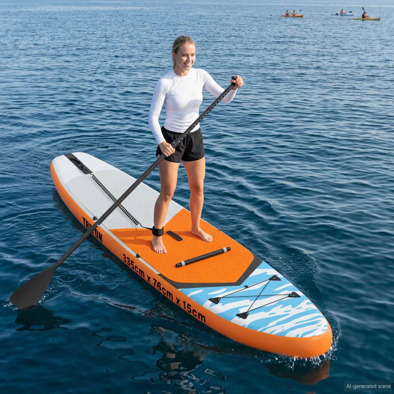SUP Board με κάθισμα 2 σε 1 TRITON 335 x 76 x 15 εκ. Μπλε για