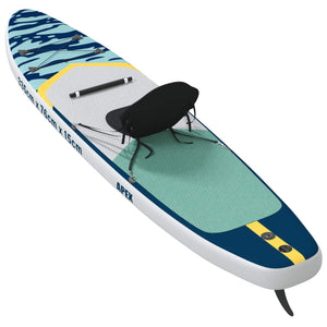 SUP Board με κάθισμα 2 σε 1 APEX 335 x 76 x 15 εκ. Μπλε για - Pakobazaar