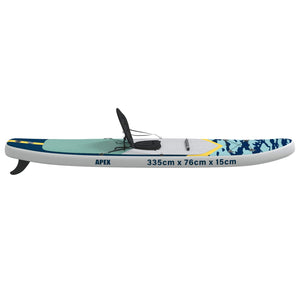SUP Board με κάθισμα 2 σε 1 APEX 335 x 76 x 15 εκ. Μπλε για - Pakobazaar