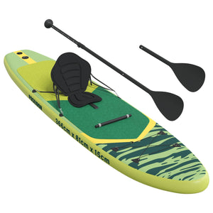 SUP Board με κάθισμα 2 σε 1 POSEIDON 366 x 81 x 15 εκ Πράσινο - Pakobazaar