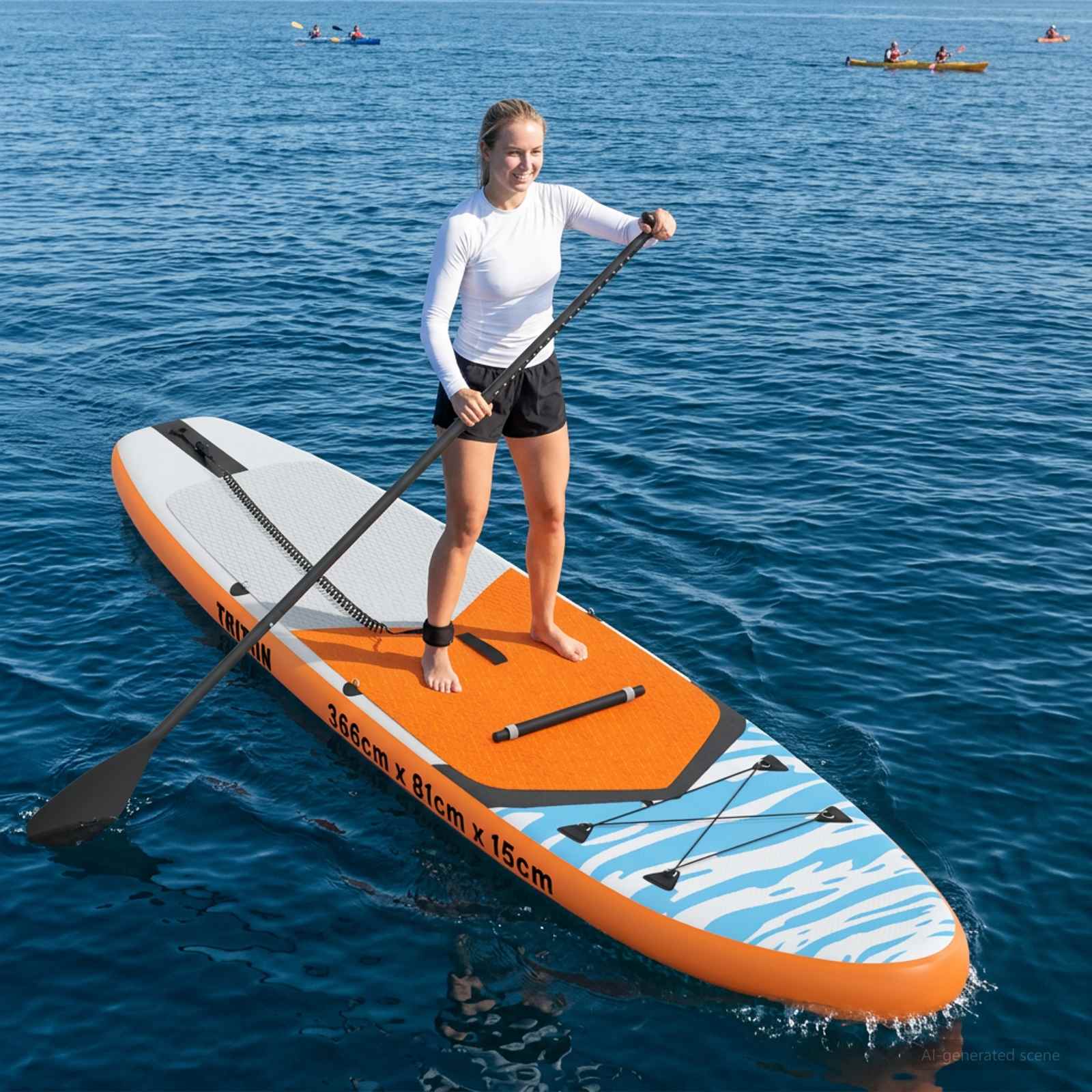 SUP Board με κάθισμα 2 σε 1 TRITON 366 x 81 x 15 εκ Μπλε για