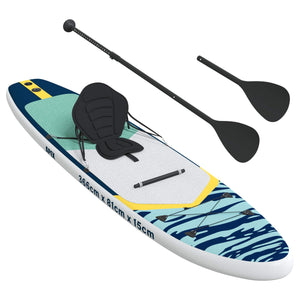 SUP Board με κάθισμα 2 σε 1 APEX 366 x 81 x 15 εκ Μπλε για - Pakobazaar