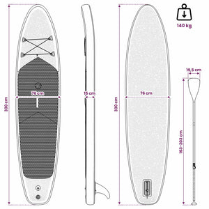 Φουσκωτό SUP Board με Ιστιοφορία TRITON 330 x 76 x 15 εκ Μπλε - Pakobazaar